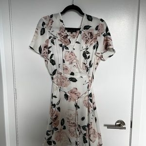 Dynamite Floral Wrap Dress